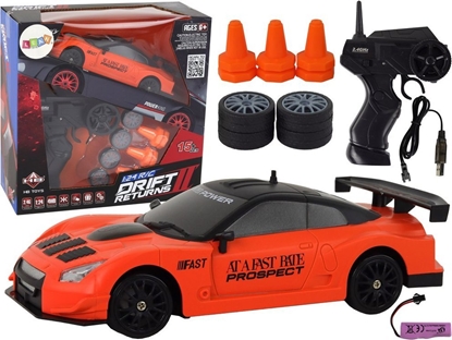 Изображение LeanToys Autko Sportowe Zdalnie Sterowane R/C 1:24 Pomaraczowe Wymienne Koa