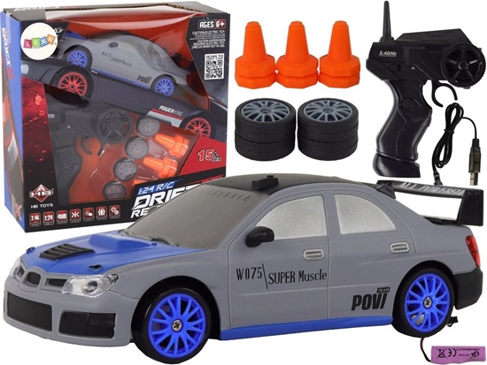 Изображение LeanToys Autko Sportowe Zdalnie Sterowane R/C 1:24 Szare Wymienne Koa