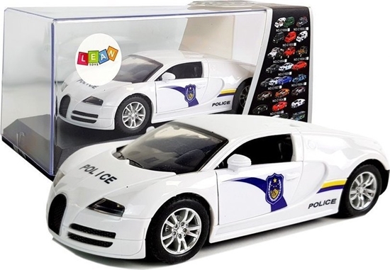Picture of LeanToys Auto Sportowe Policyjne Policja z Napdem Dwik wiata Biae