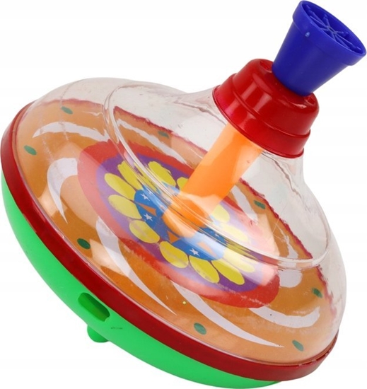 Изображение LeanToys Bczek Dla Dzieci Do Krcenia Tradycyjny Wirujcy 15cm x 14cm 3 Wzory