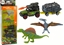 Attēls no LeanToys Dinozaury Zestaw Samochód Z Rakiet Przyczepa