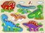 Изображение LeanToys Drewniane Puzzle 3D Dla Dzieci Gra Logiczna Ukadanka Dinozaury 11 El.