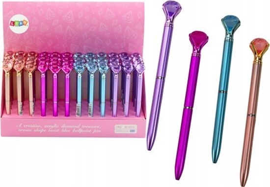 Изображение LeanToys Dugopis Z Diamentem W Macie Niebieski Wkad 0.7mm Mix