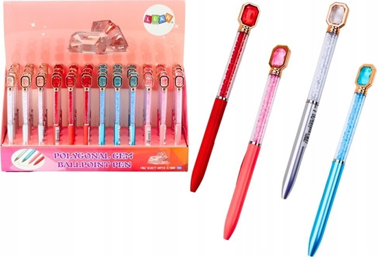 Picture of LeanToys Dugopis Z Krysztaem Diamenciki Niebieski Wkad 0.7mm Mix