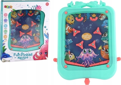 Picture of LeanToys Gra Zrcznociowa Mini Pinball Gra z Kulk Zielona