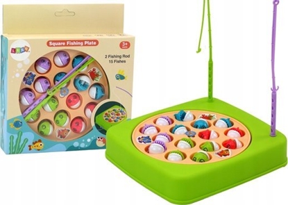Picture of LeanToys Gra Zrcznociowa owienie Rybek 15szt Wdki Zielona