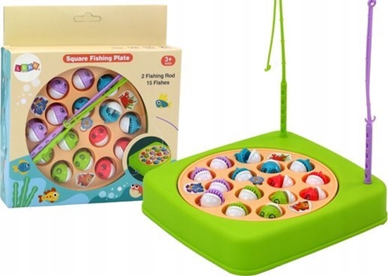 Picture of LeanToys Gra Zrcznociowa owienie Rybek 15szt Wdki Zielona