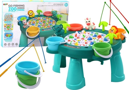 Picture of LeanToys Gra Zrcznociowa owienie Rybek Stoliczek Zielony