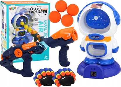 Picture of LeanToys Gra Zrcznociowa Strzelanie Do Astronauty 2 Pistolety Kulki Strzaki