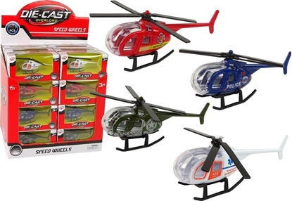 Изображение LeanToys Helikopter Samoloty Suby Ratownicze 4 Kolory 1:64