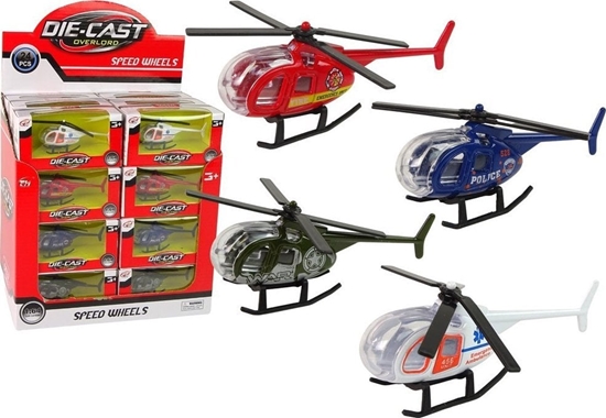 Изображение LeanToys Helikopter Samoloty Suby Ratownicze 4 Kolory 1:64
