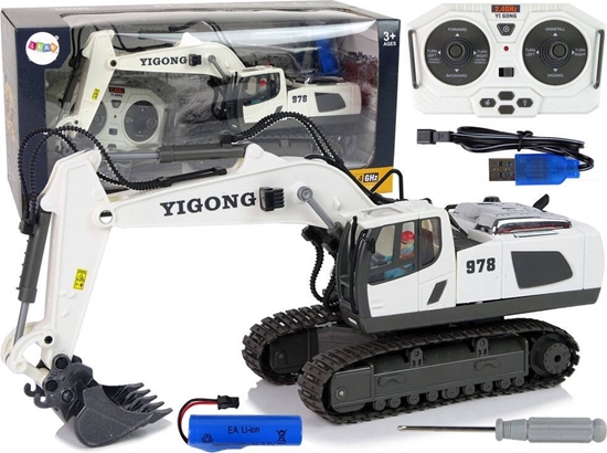 Изображение LeanToys Koparka Zdalnie Sterowana Koa Gsiennicowe 2.4 G Pilot LEAN Toys