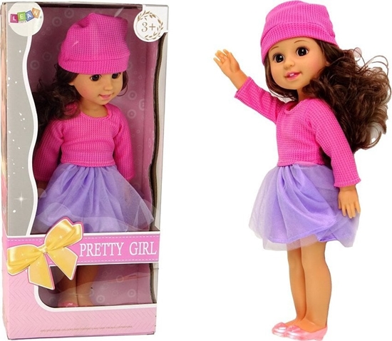 Изображение LeanToys Lalka Dla Dzieci Dziewczynka Brzowe Wosy