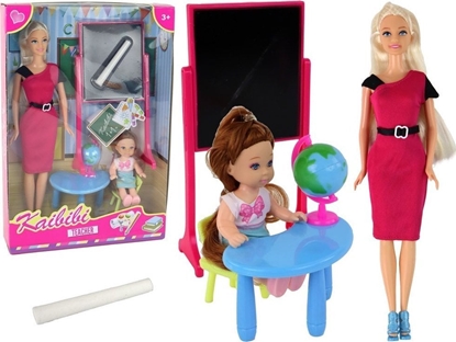 Attēls no LeanToys Lalka Nauczycielka Z Uczennic Szkoa Akcesoria