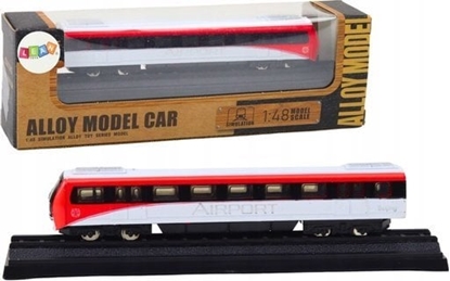 Изображение LeanToys Model Kolekcjonerski Pocig Czerwono-Biay 1:48 Metalowy