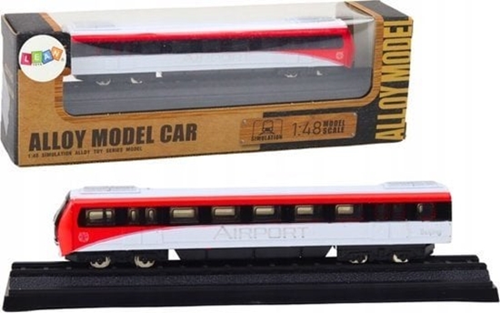 Изображение LeanToys Model Kolekcjonerski Pocig Czerwono-Biay 1:48 Metalowy