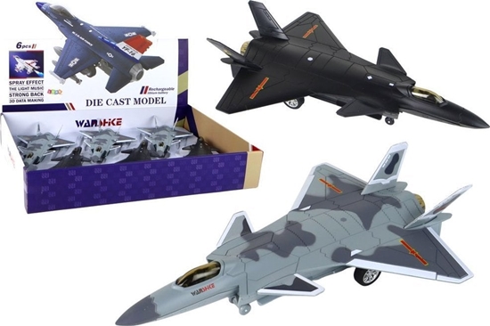 Picture of LeanToys Model Samolotu Z Napdem Frykcyjnym Czarny Szary