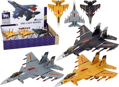 Picture of LeanToys Model Samolotu Z Napdem Frykcyjnym Siwy Czarny lub óty