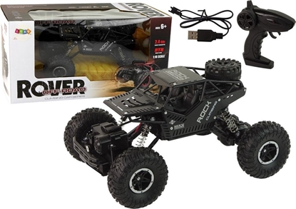 Изображение LeanToys Pojazd RC Rover 1:16 Auto Czarne Zdalnie Sterowane Na Pilot