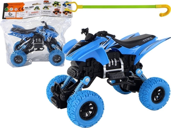 Изображение LeanToys Pojazd Terenowy Pchacz Quad XC Gumowe Koa Niebieski