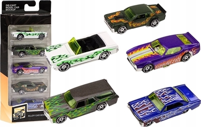 Attēls no LeanToys Resoraki metalowe 1:64 5szt