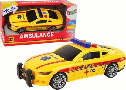 Изображение LeanToys Sportowe Auto Ambulans wiata Dwik óty Napd