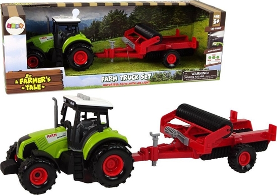 Picture of LeanToys Traktor dla Dzieci z Przyczepk Autko Farma