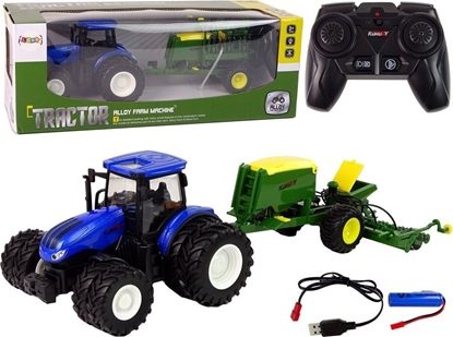Изображение LeanToys Traktor zdalnie sterowany w skali 1:24 z akcesoriami