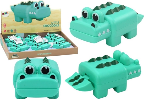 Picture of LeanToys Zabawka Do Kpieli Krokodylek Nakrcany Zielony