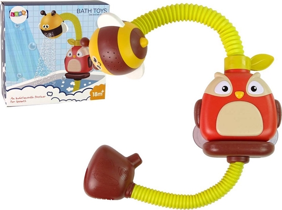 Изображение LeanToys Zabawka Do Kpieli Sówka Prysznic Pszczóka