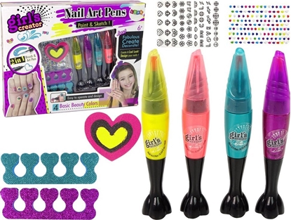 Picture of LeanToys Zestaw Do Malowania Paznokci 4 Pisaki