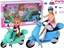 Изображение LeanToys Zestaw Lalka Z Dzieckiem Skutery Zestaw Akcesoria