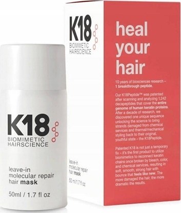 Attēls no Leave-In Molecular Repair Hair Mask intensywnie regenerujca maska do wosów bez spukiwania 50ml