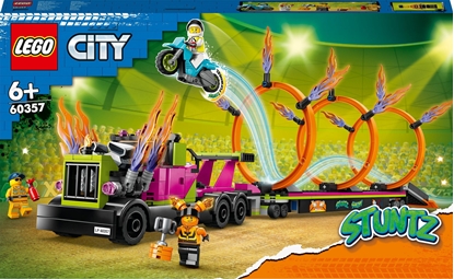 Picture of LEGO City 60357  Stunt Truck & Ring of Fire Challenge