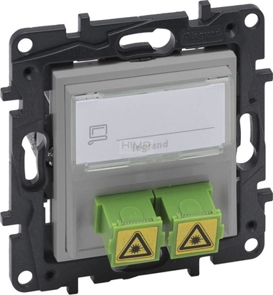 Picture of Legrand Gniazdo wiatowodowe Legrand Niloe Step 863371 2x SC/APC podwójne aluminium