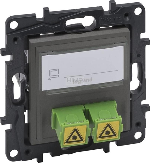 Picture of Legrand Gniazdo wiatowodowe Legrand Niloe Step 863471 2x SC/APC podwójne stalowe