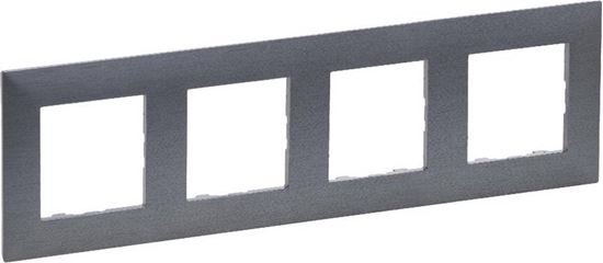 Picture of Legrand Niloe Step Ramka poczwórna 4x stal szczotkowana 863994