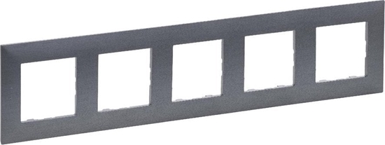 Picture of Legrand Ramka piciokrotna Legrand Niloe Step 863995 stal szczotkowana