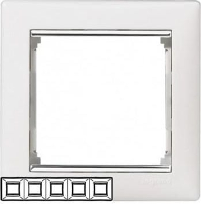 Picture of Legrand Ramka piciokrotna Valena biaa / srebro (770495)