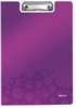 Picture of Leitz WOW Clipfolder with cover clipboard A4 Metal, Polyfoam Purple