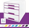 Picture of Leitz WOW Cube file storage box Polystyrol Metallic, Violet