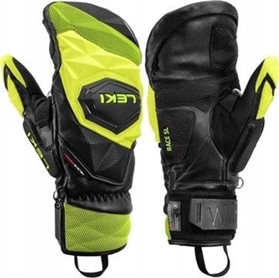 Picture of Leki LEKI RKAWICE WCR Venom SL 3D MITT black-ice lemon 9.0