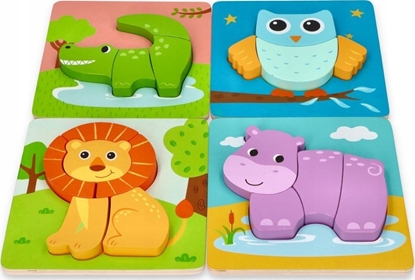 Attēls no Lelin Zestaw czterech Ukadanek ze zwierztkami