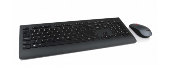Picture of Lenovo 4X30H56804 keyboard Mouse included RF Wireless Danish Black