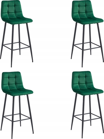 Picture of Leobert Hoker ARCETO - ciemna ziele aksamit / nogi czarne x 4