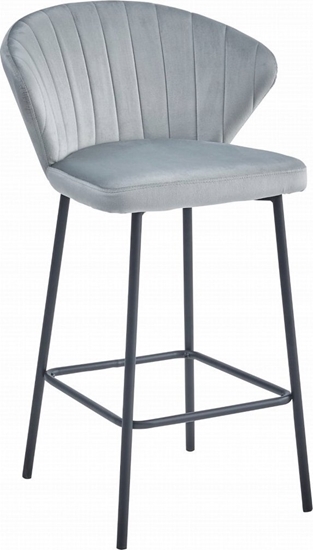 Picture of Leobert Hoker GATTA - aksamit srebrno-szary / nogi czarne x 1