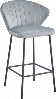 Picture of Leobert Hoker GATTA - aksamit srebrno-szary / nogi czarne x 2