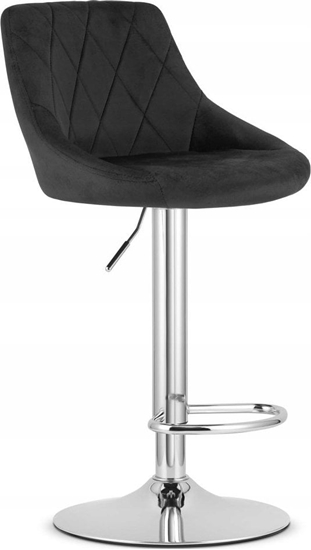 Picture of Leobert Hoker KAST - aksamit czarny / baza chrom