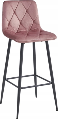 Picture of Leobert Hoker NADO - aksamit ciemny ró / nogi czarne x 4