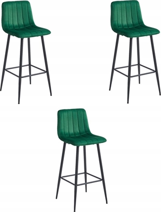 Picture of Leobert Hoker POZZA - ciemna ziele aksamit / nogi czarne x 3